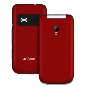 4G Volte Flip Phones Unlocked for Seniors, Big Buttons Cell Phone for Elderly & Kids with Time Reporting, Clear Sound, SOS Button, Convenient USB-C & Charging Dock, Easy-to-Use,...