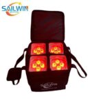 4in1 SKB Travel Bag For 4X18W RGBWA+UV Mobile LED UPLIGHT Battery Powered Wifi APP Smart LED Par Light DJ Stage Flight Case