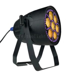 4pcs/lot 7x30W RGBW 4in1 + 96x0.2W UV indoor Zoom par led par light stage lighting DMX control led flat par lighting
