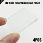 4pieces Moving Beam Light Spot 7R 230 16R 330 17R 350 40x40mm 52x40mm UV Heat Filter Insulation Piece Heat Resisting Sheet Glass