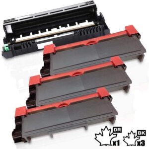 4PK-Inkfirst® High Yield Compatible Toner Cartridge Drum Unit TN-660 DR-630 Replacement for Brother TN660 DR630 (3TN+1DR)