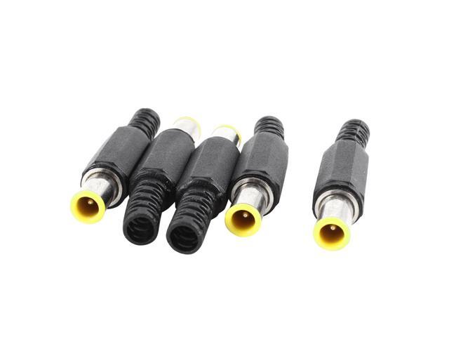 5 Pcs Replacing 5mm x 1mm x 9mm Male Gender DC Power Plug Connector