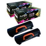 52D1H00 Compatible 521H00 Black 2 Toner Cartridges 521H 25K Pages for Series; MS710 MS810 MS811 MS812 dn de dte n