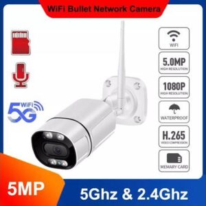5G&2.4G WIFI IP Security Camera CCTV HD 5MP Home Night Vision Cam Two Way Audio 64G