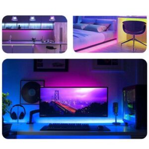 5M LED Strip Lights RGB Bar Light Kit 12V White TV Backlight Lamp Holiday Party Decoration Light Strip