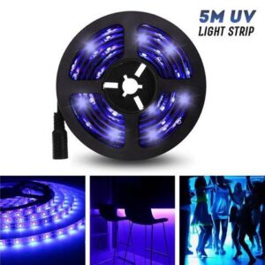 5M UV Light Strip Flexible LED Strip Light UV Purple Light Strip LED 3528smd Waterproof IP65/Not-waterproof DC12V With DC head