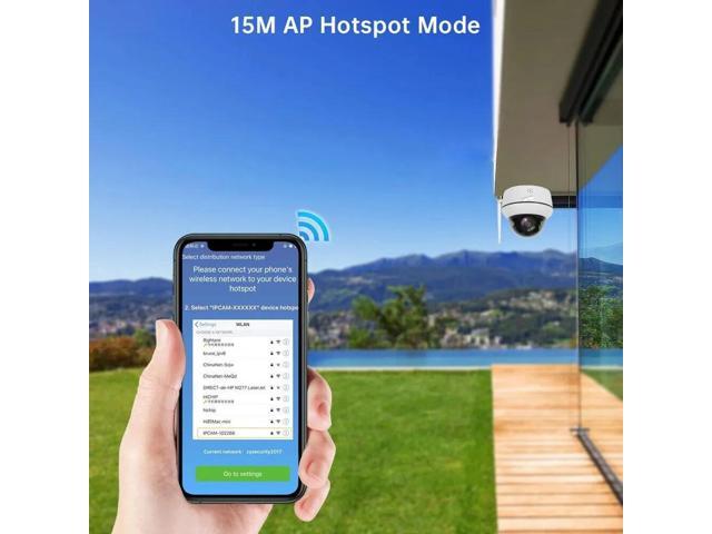 5MP wireless cloud station cloud security camera infrared night vision (Camera + 64G card)