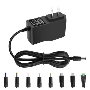 5V 2A 10W DC Power Supply Adapter AC/DC Wall Plug Charger AC 100V-240V to D C 5 Volt 2Amp 1A 1.5A Replacement Power Cord USB Type C for Security Camera Baby Monitor Scanner TV...