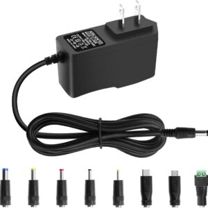 5V 2A 10W DC Power Supply Adapter AC/DC Wall Plug Charger AC 100V-240V to D C 5 Volt 2Amp 1A 1.5A Replacement Power Cord USB Type C for Security Camera Baby Monitor Scanner TV...
