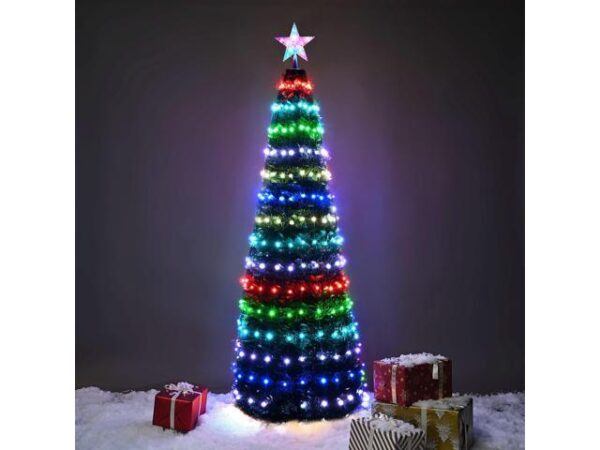 6 Ft Christmas Tree Decoration Light RGB LED String Lamp Bluetooth APP Control and Remote Control 6 Ft Christmas Tree Decoration Light RGB LED String Lamp Bluetooth APP Control and Remote Control