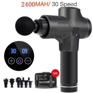 6 Heads Therapy Massage Gun Percussive Vibration Muscle Massager Sports Recovery Relaxing Like Hypervolt Muscle Enhance Care Set