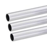 6063 Aluminum Round Tube 21mm OD 18mm Inner Dia 300mm Length Seamless Straight Tubing 3 Pcs