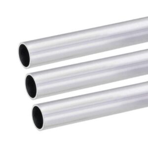 6063 Aluminum Round Tube 21mm OD 18mm Inner Dia 300mm Length Seamless Straight Tubing 3 Pcs