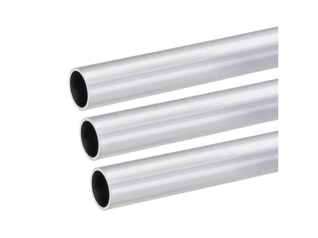 6063 Aluminum Round Tube 21mm OD 18mm Inner Dia 300mm Length Seamless Straight Tubing 3 Pcs