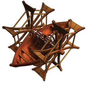 61007 - PADDLEBOAT LEONARDO DA VINCI MODEL KIT