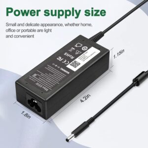 65W Dell in-spiron Laptop Charger，AC Power Adapter for Dell in-spiron 11 13 14 17 15 3000 5000 7000 Series 3555 3565 3567 3568 3551 5558 5555 5559 5100 3576 3583 7347 7348 7569