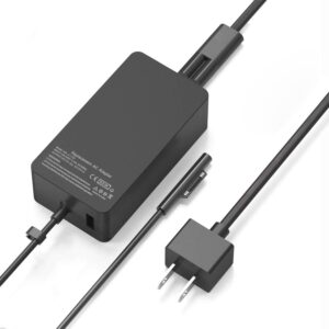 65W Surface Pro Laptop Charger for Microsoft Surface Pro 10/9/8/7/6/5/4/3/X, Windows Surface Laptop 6/5/4/3/2/1, Surface Book 3/2/1, Microsoft Surface Go 3/2/1, Surface Charger...