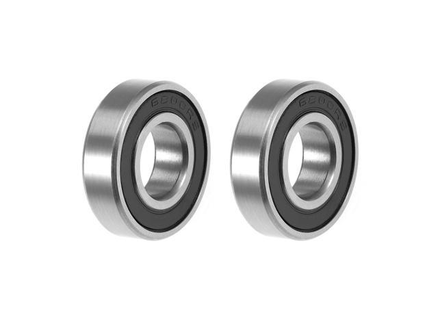 6800-2RS Deep Groove Ball Bearing 10x19x5mm Double Sealed ABEC-3 Bearings 2-Pack