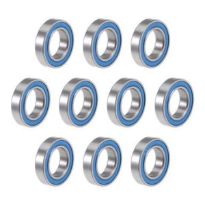 6801-2RS Deep Groove Ball Bearings 12mm x 21mm x 5mm Double Sealed Chrome Steel Blue Cover P6(ABEC3) 10pcs