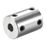 6mm to 1/4 inch Bore Rigid Coupling Set Screw L25XD18 Aluminum Alloy,Shaft Coupler Connector,Motor Accessories