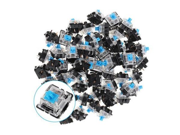 70PCS Pack 3Pin Gateron Clicky Blue Switch Keyboard Switch for Mechanical Gaming Keyboard - OEM 70PCS Pack 3Pin Gateron Clicky Blue Switch Keyboard Switch for Mechanical Gaming Keyboard - OEM