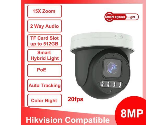 8MP 4K IP Camera 15x Zoom 20fps Outdoor Human AI Auto Tracking POE Security Camera