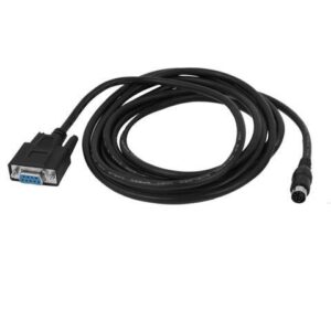 8P Mini Din Male to Female DB9 RS232 PLC Programming Adapter Cable 10Ft