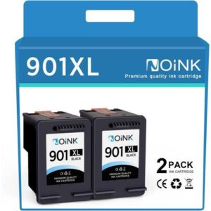 901 901xl 901 XL Black Ink Cartridge Replacement 901 Black Ink Cartridge Compatible with Officejet 4500 J4680 Printer High Yield (2 Black, 2 Pack)