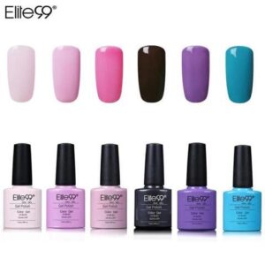 99 Gel Nail Polish Pure Color Semi Permanent Base top Need UV LED lamp For Manicure Varnish Paint Hybrid Nail Gel 79 Colors