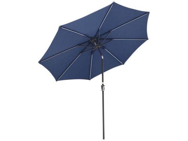 9ft Solar LED Patio Umbrella Outdoor Parasol Backyard Sunshade Tilt with Crank 9ft Solar LED Patio Umbrella Outdoor Parasol Backyard Sunshade Tilt with Crank
