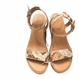 A NEW DAY Women's Abigail Heels In Brown, 5.5 Wedge Sandals