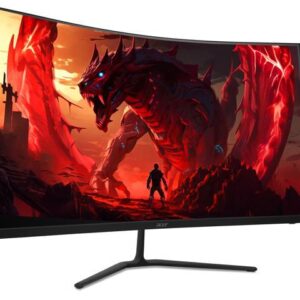 Acer 31.5" 240 Hz VA QHD Gaming Monitor 1ms (VRB) FreeSync Premium (AMD Adaptive Sync) Curved Nitro ED323QU X2bmiipx