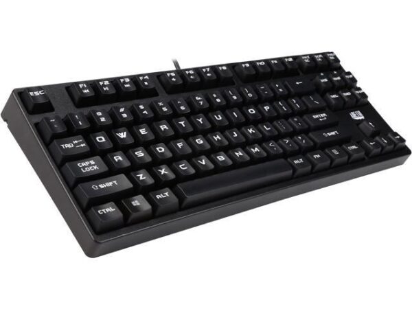 Adesso AKB-625UB EasyTouch compact size Mechanical USB POS keyboard, N-key rollover adjustable USB cable, 50 million keystrokes