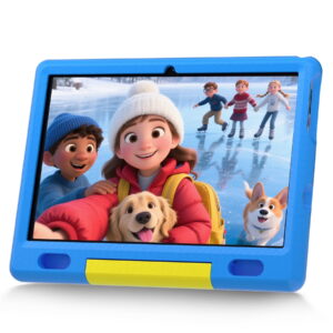 AEEZO 10-inch Kids Tablet with Android 13, HD IPS Display Tablet for Kids, 6GB RAM, 64GB ROM, Quad-Core Processor, Kidoz Pre Installed& Kids Education, Parental Control,-Proof...