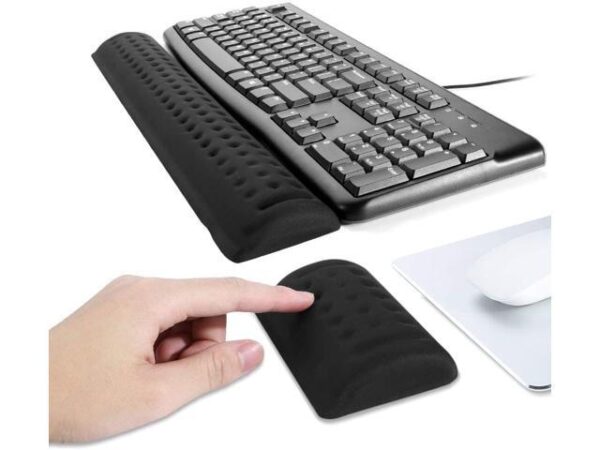 Aigrous Memory Foam Keyboard Wrist Rest Pad with Anti-Slip Base, Cushion Support and Ergonomic Design, Pain Relief for Office, Gaming, Computer, Aigrous Memory Foam Keyboard Wrist Rest Pad with Anti-Slip Base, Cushion Support and Ergonomic Design, Pain Relief for Office, Gaming, Computer,