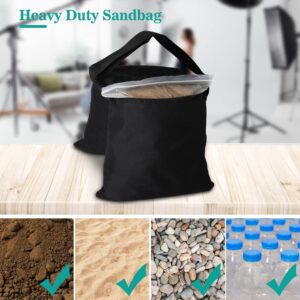 Aimosen 4 Packs Sandbags Weight Bags for Light Stand Photography Video Equipment, Heavy Duty Saddlebag for Backdrop Stand, Photo Tripod, Canopy, Pop up Tent, Umbrella Base,...
