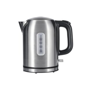 Amazon Basics 1.1Qt (1L) Electric Kettle, Tea Kettle & Water Boiler, with Auto Shut-Off, Boil Dry Protection, High-Safety Strix Thermostat, BPA-Free, 1500W, Stainless Steel, New...
