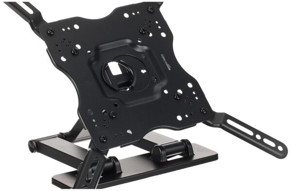 Amazon Basics Full Motion Articulating TV Wall Mount, with Swivel and Tilt, for 26" to 55" TVs and Flat Panels up to 80 Lbs, VESA Compatible, Black