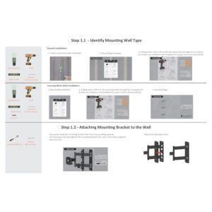 Amazon Basics Full Motion Articulating TV Wall Mount, with Swivel and Tilt, for 26" to 55" TVs and Flat Panels up to 80 Lbs, VESA Compatible, Black