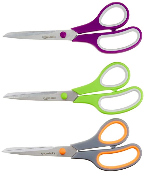 Amazon Basics Multipurpose Office Scissors - 3-Pack Amazon Basics Multipurpose Office Scissors - 3-Pack