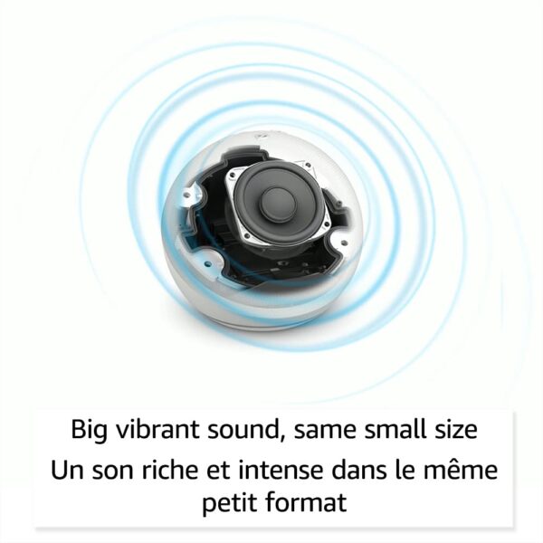 Amazon Echo Dot (newest model), Vibrant sounding Alexa speaker, Great for bedrooms, dining rooms and offices, Glacier White