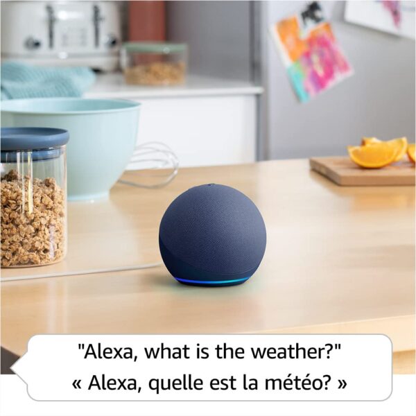 Amazon Echo Dot (newest model), Vibrant sounding Alexa speaker, Great for bedrooms, dining rooms and offices, Glacier White