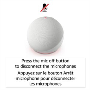 Amazon Echo Dot (newest model), Vibrant sounding Alexa speaker, Great for bedrooms, dining rooms and offices, Glacier White