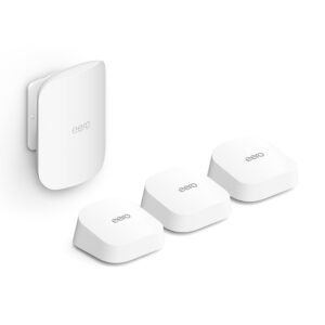 Amazon eero 7 (3-pack) with Amazon eero Outdoor 7 (1-pack) mesh wifi system