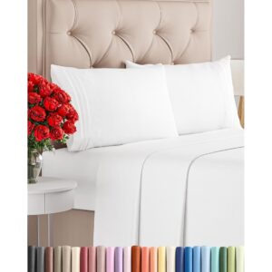 Amazon.com: Queen Size 4 Piece Sheet Set - Comfy Breathable & Cooling Bed Sheets Set - Hotel Luxury Bedding for Women, Men, Kids & Teens - Deep Pockets, Easy Secure Fit, Soft...