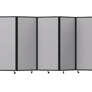 Amazon.com: Versare Room Divider 360 Portable Wall Partition | Folding Panels | Large Freestanding Divider | Locking Wheels | Temporary Room Separator : Office Products