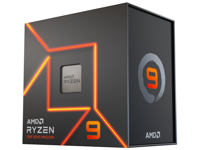 AMD Ryzen 9 7900 - Ryzen 9 7000 Series Zen 4 12-Core 3.7 GHz - Socket AM5 65W - AMD Radeon Graphics Processor - 100-100000590BOX