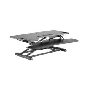 Amer Mounts EZRiser36 Height Adjustable Sit/Stand Desk Computer Riser Black EZRISER36