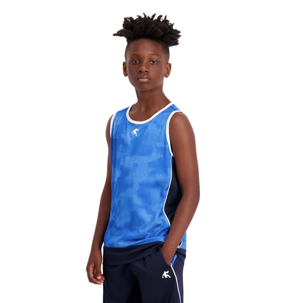 AND1 Boy's Athletic Baseline Basketball Tank Top, Sizes 4-18