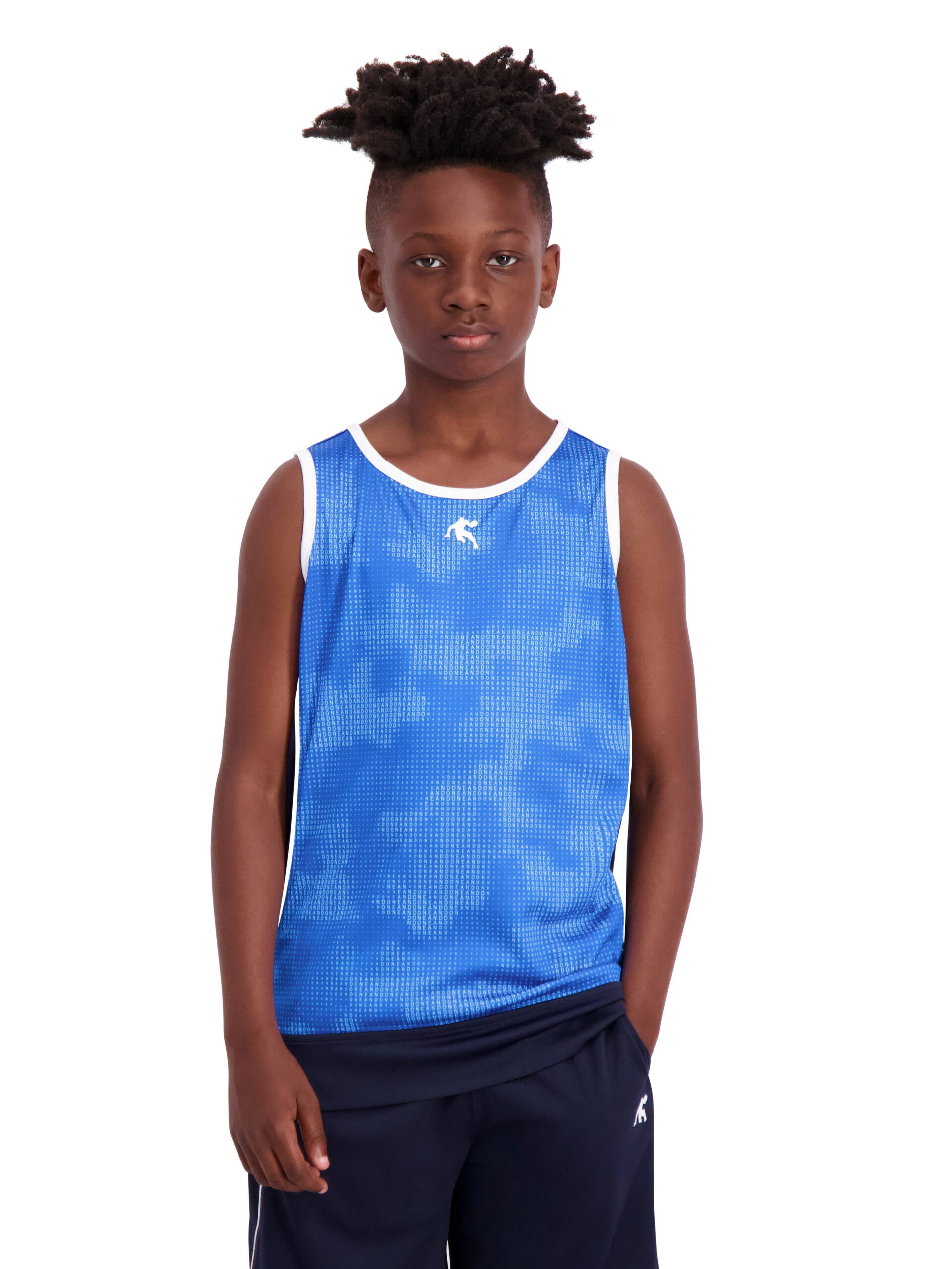 AND1 Boy's Athletic Baseline Basketball Tank Top, Sizes 4-18